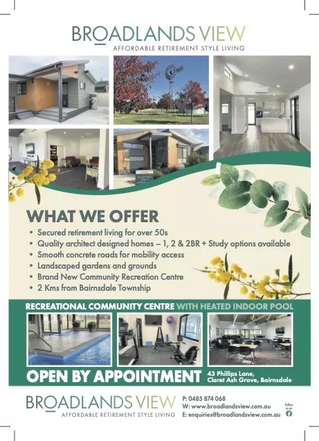 Broadlands View Affordable Retirement Style  Living for Over 50's Bairnsdale