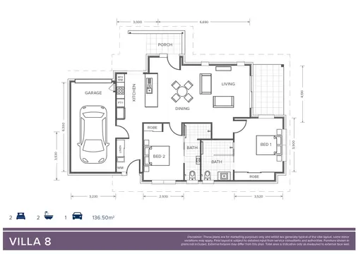 Villa 8 'Thorne' Design