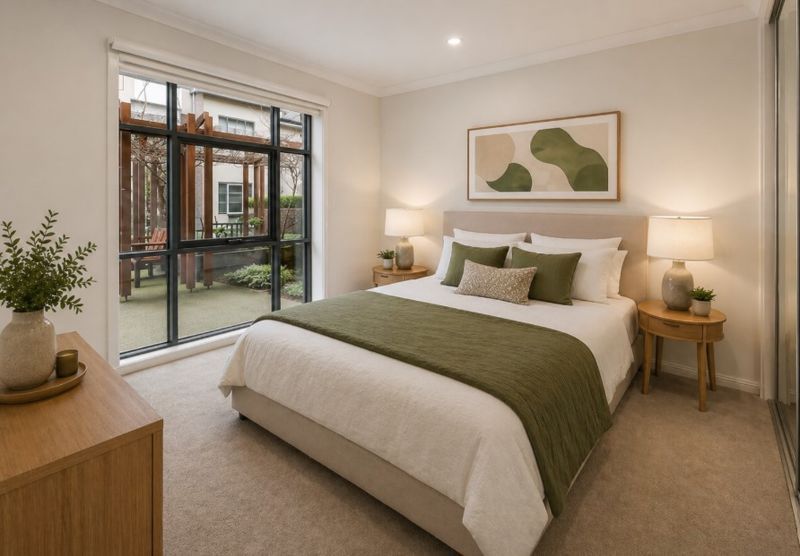 2-bedroom ground floor apartment, serene garden views!