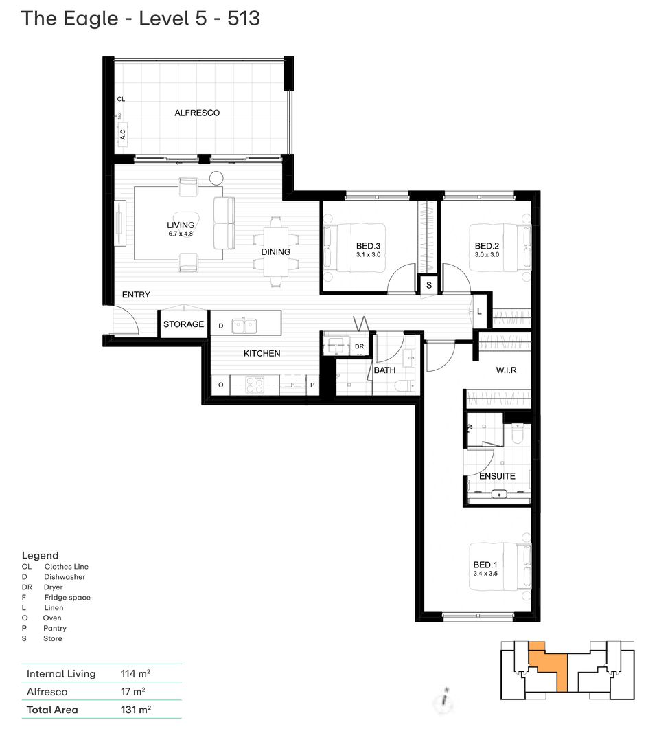 North-Facing Top-Floor Retreat - 'Eagle' Floorplan Design