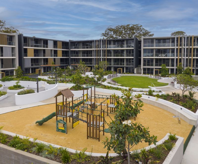 North-facing two-bedroom apartment with Brisbane skyline views