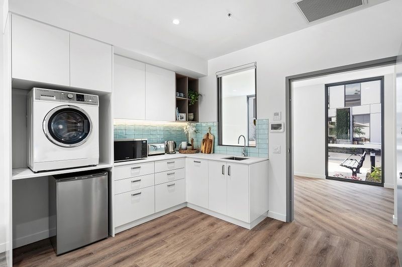 Easy lift access and convenient proximity to the dining room. Light and airy for all year round enjoyment.