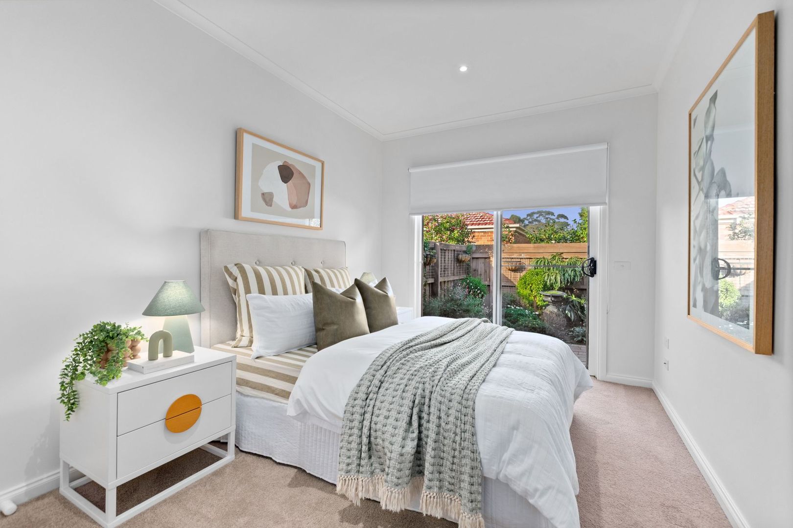 Stylishly updated two-bedroom plus study villa with delightful garden