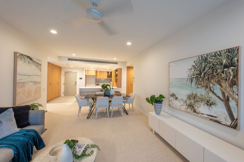 Spacious apartment filled with natural light, overlooking golf course