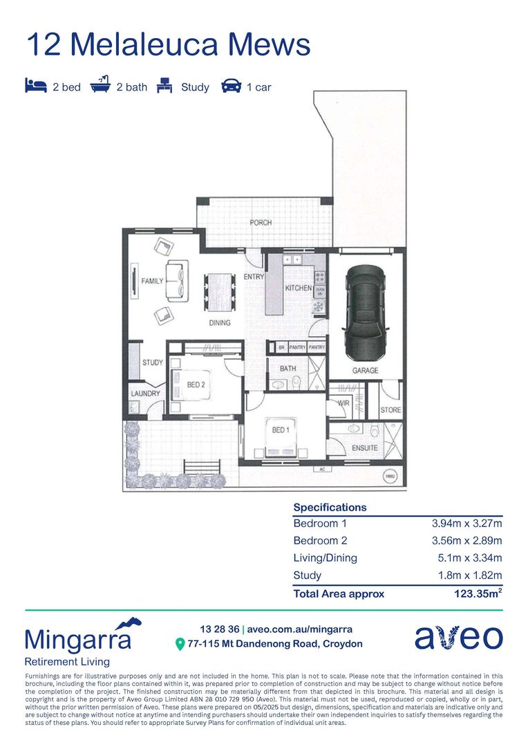 Fully refurbished 2-bedroom, 2-bathroom villa