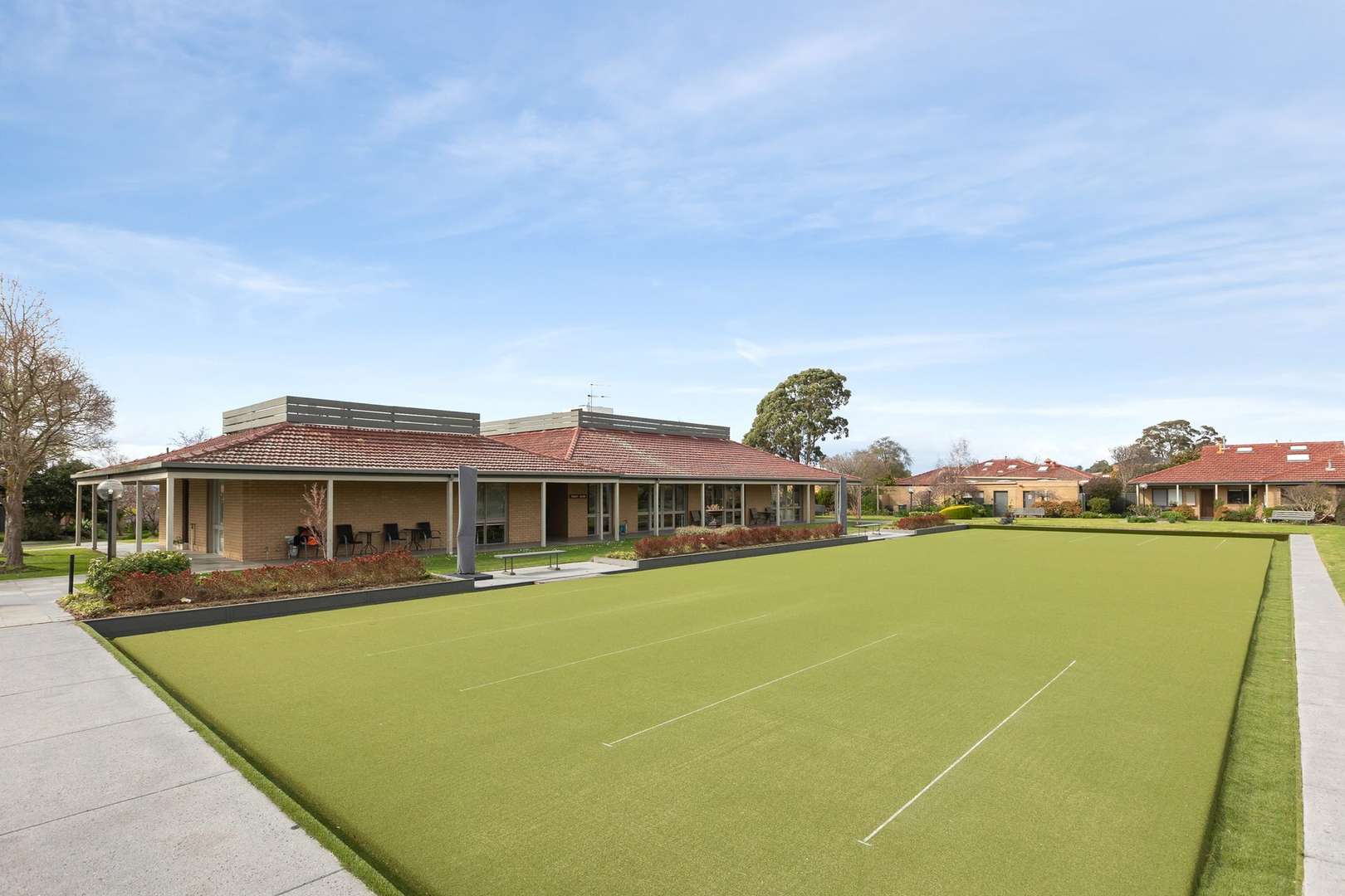 North-facing two-bedroom villa with private backyard
