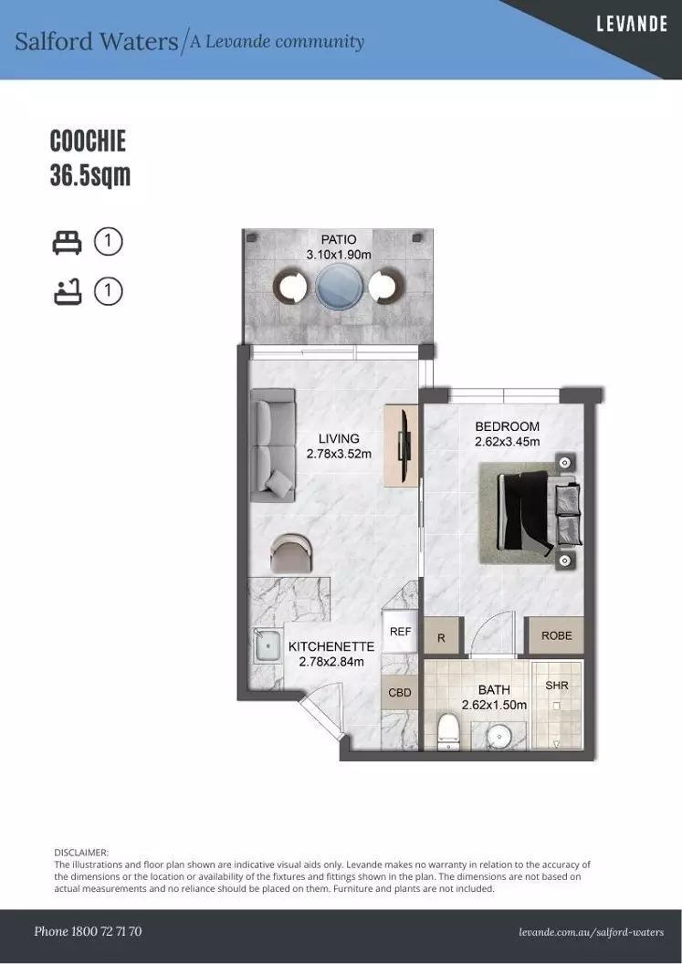 105/3-9 Salford Street, Victoria Point - Serviced Apartment