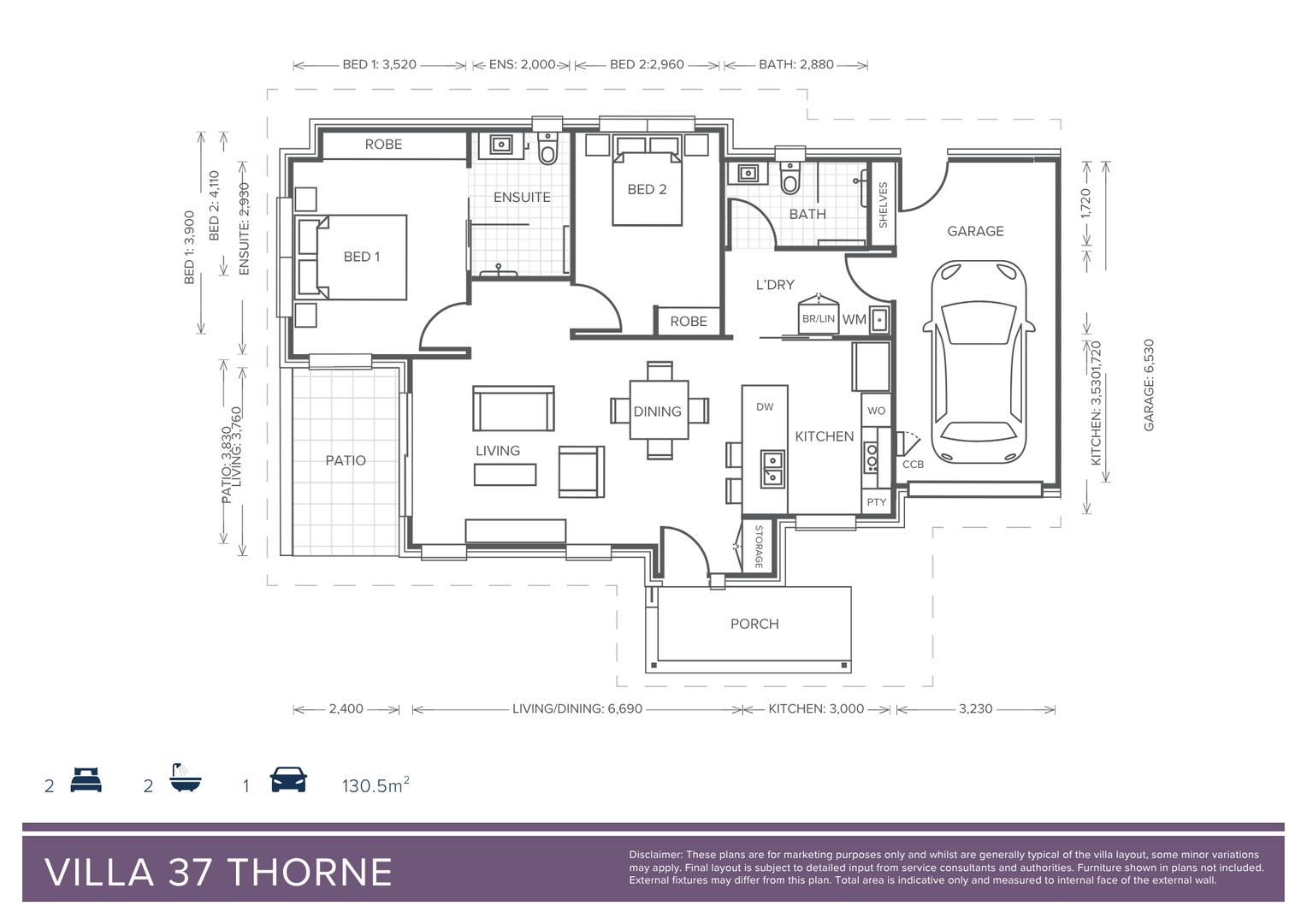 Villa 37 | 2 Bed 2 Bath 