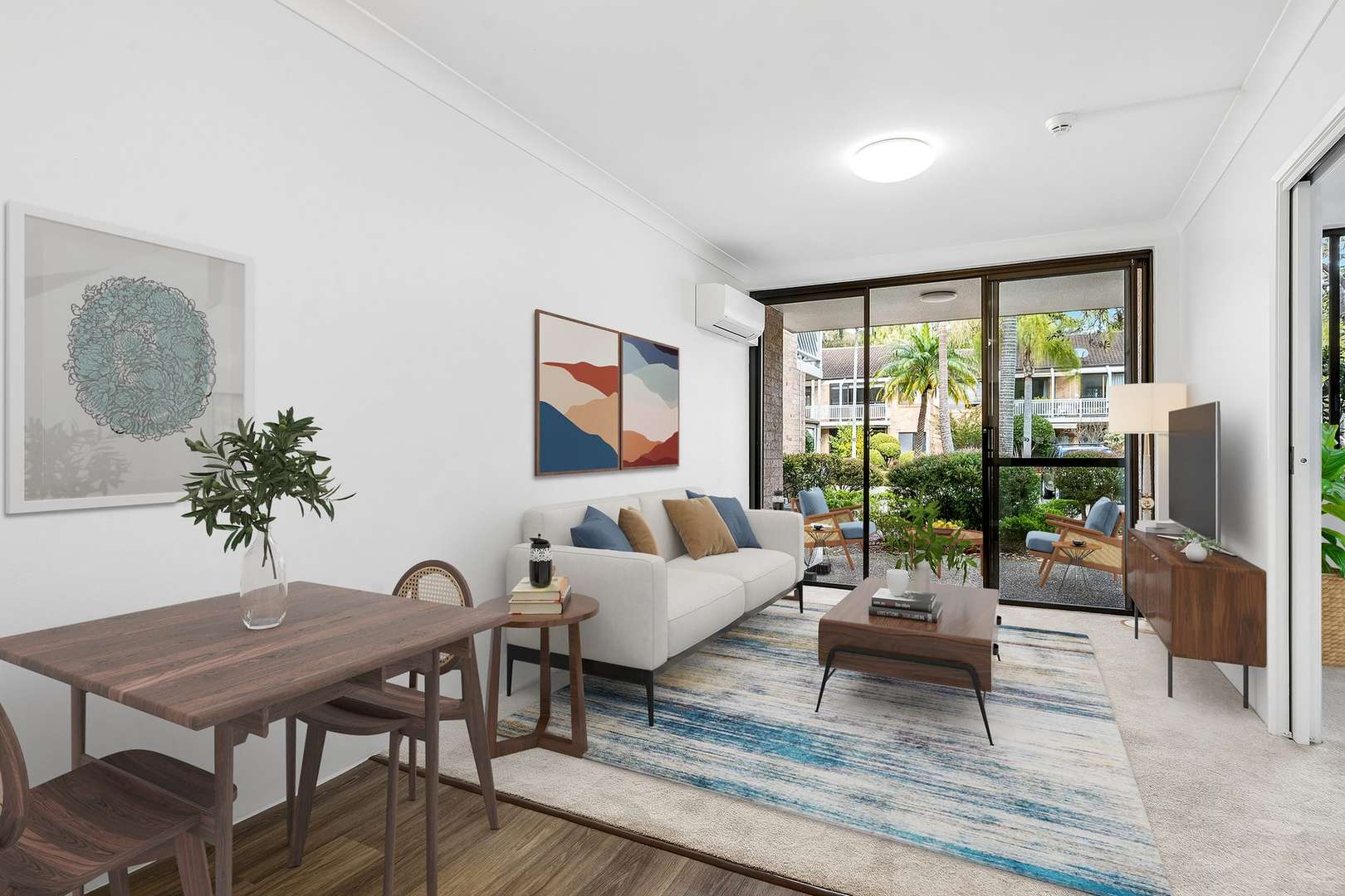 Bright and spacious one-bedroom apartment