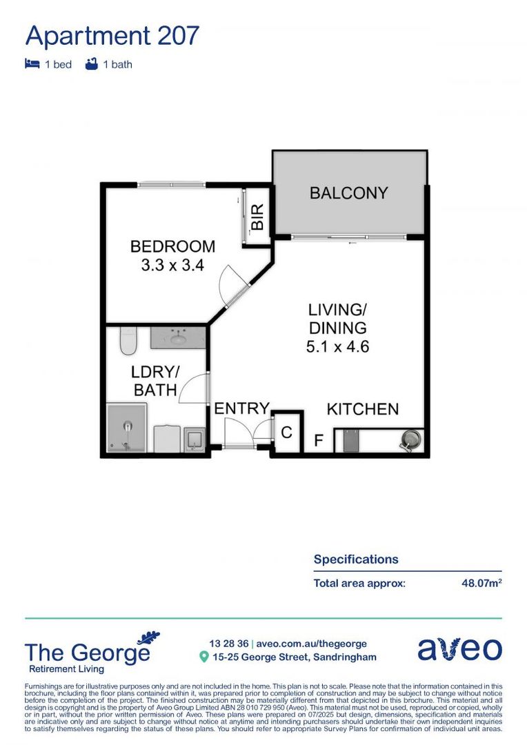 Perfectly Positioned One-Bedroom Apartment