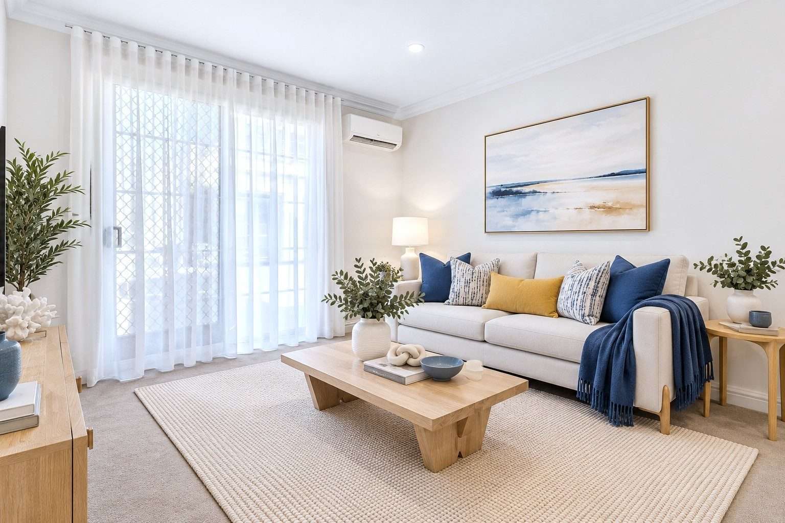 Large 2-bedroom, 2-bathroom ground-floor apartment