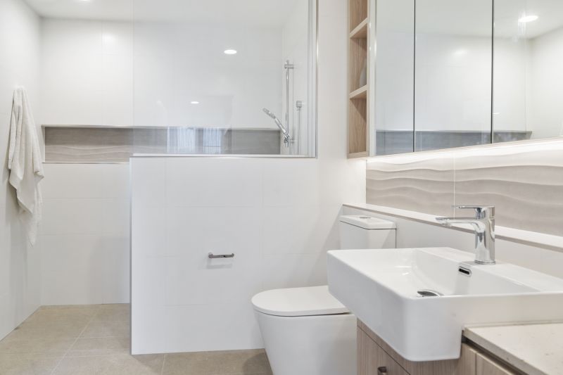Elegant two-bedroom apartment with peaceful, tree-lined outlooks
