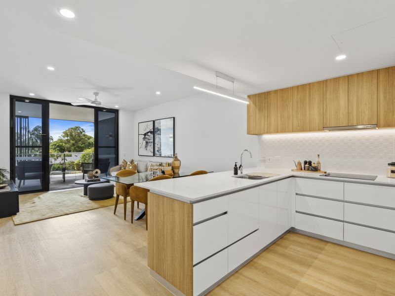 Open-plan two-bedroom apartment