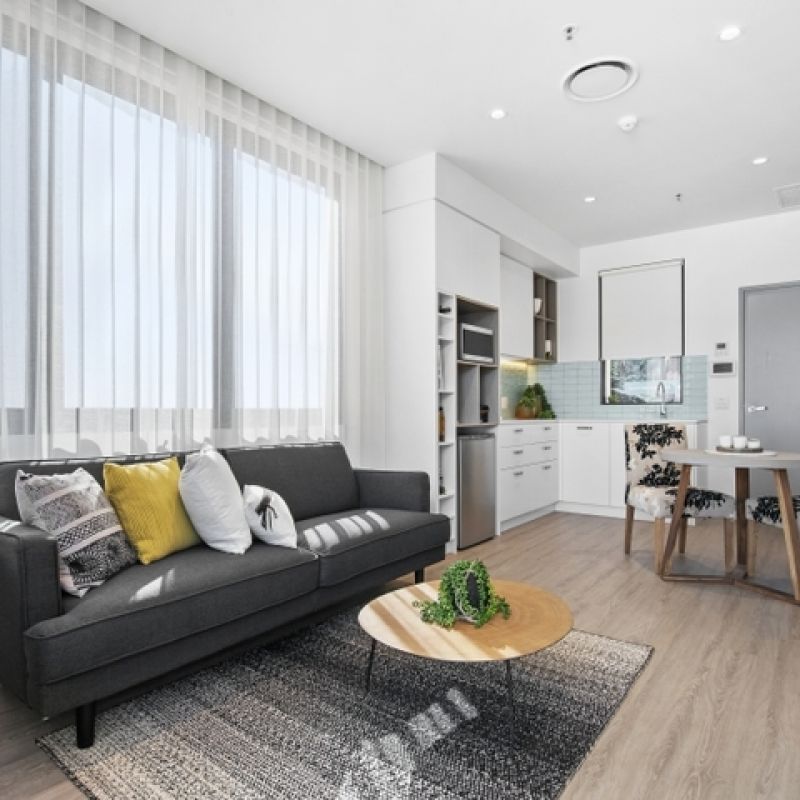 Easy lift access and convenient proximity to the dining room. Light and airy for year around entertainment.