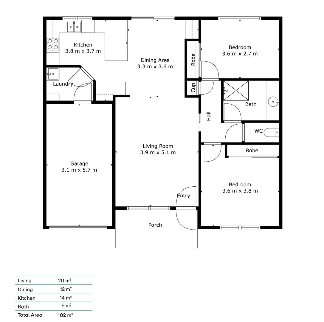 Refreshed Unit with Sweet Garden in Leafy Village Court