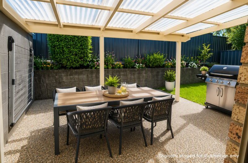 Garden outlook with Clubhouse Convenience