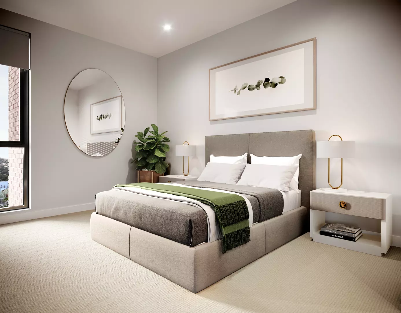 Last one! Ground floor large one bedder with study, ready to move into later this year.