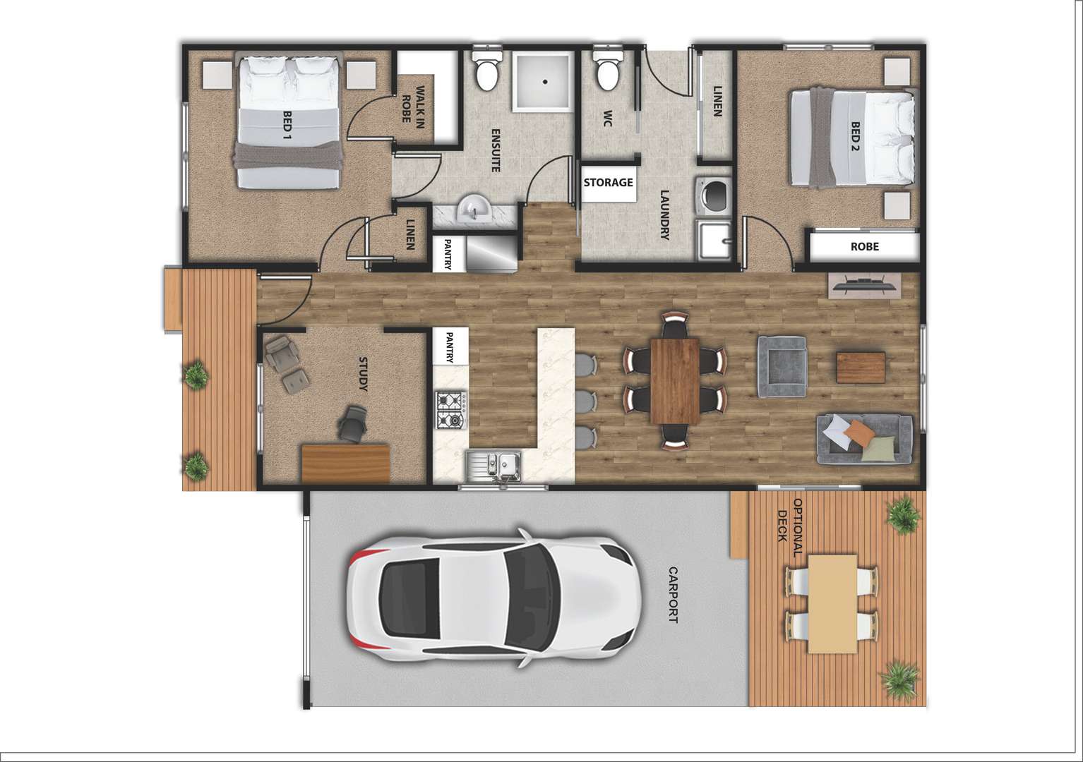 The Tide offers a modern look and generous living space for practical living. 