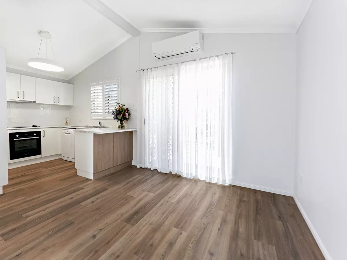 Pacific Palms Village - NEWLY Renovated Villa - Back Deck - SOLD