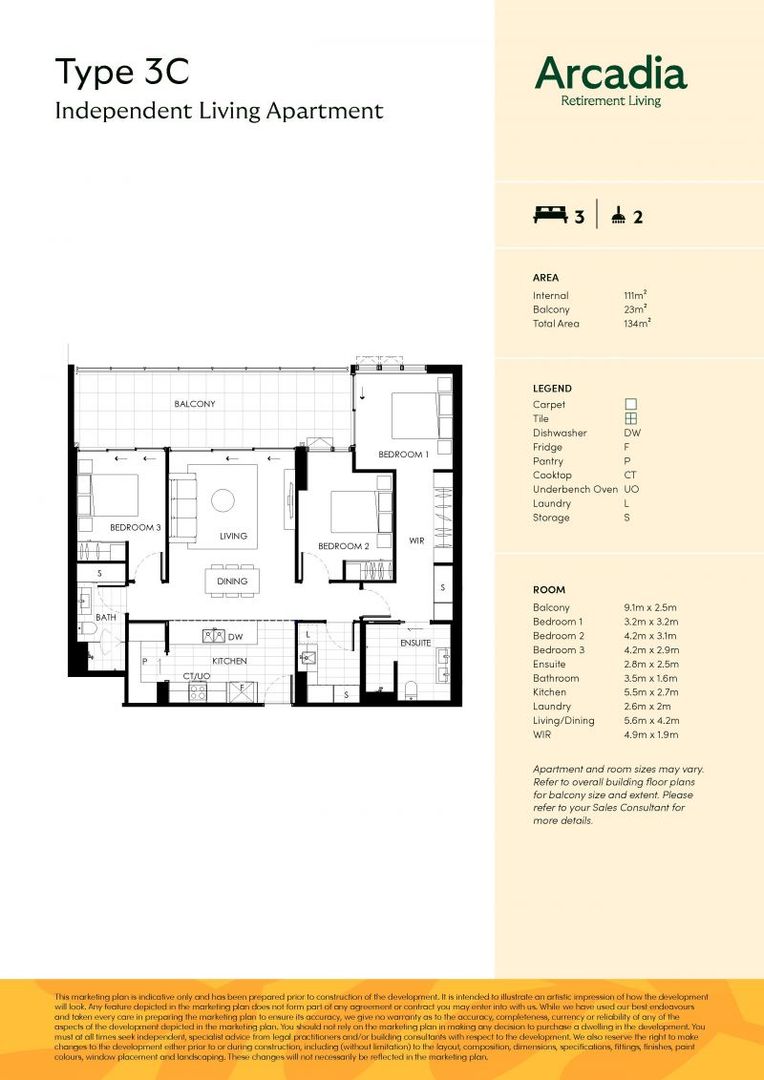 Generous 3-Bedroom Design to exceed expectations