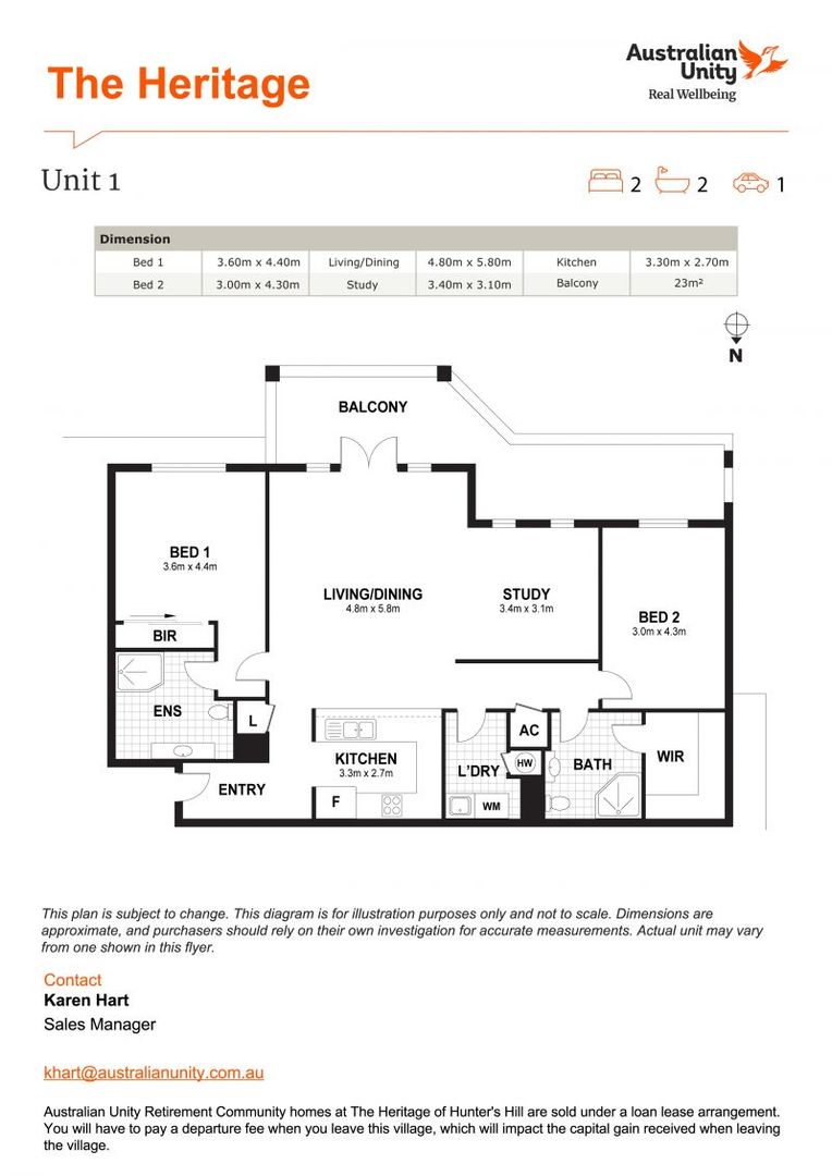 Stunning fully refurbished retirement living apartment! Open for inspection Thursday 10am to 11.30am or by appointment.