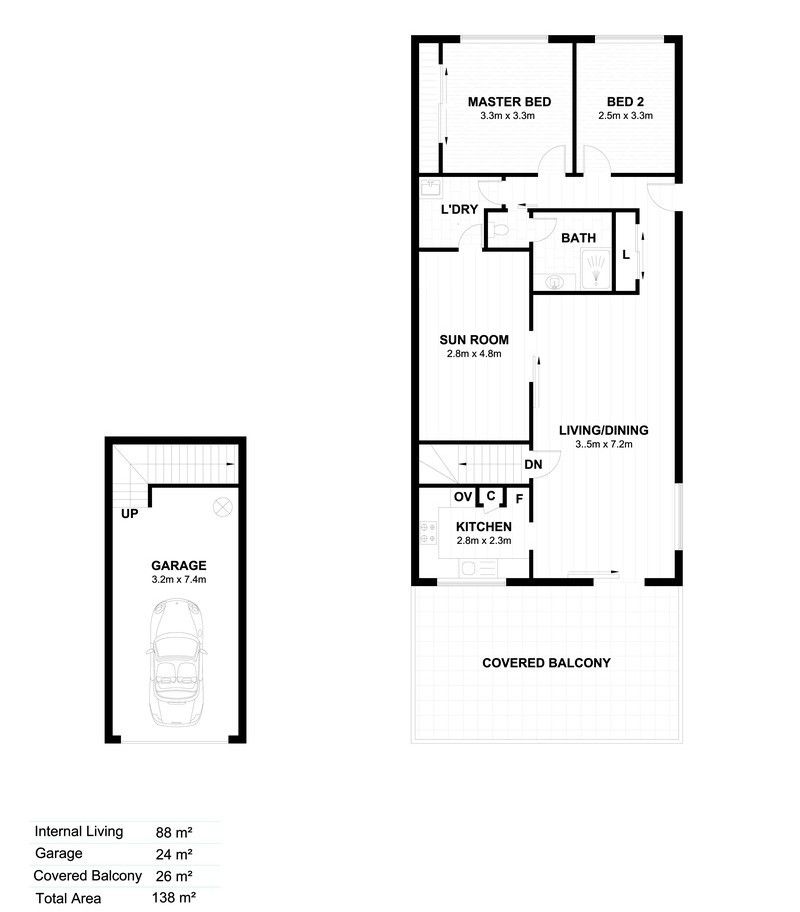 Beautiful Villa with Sunroom and Outdoor Balcony