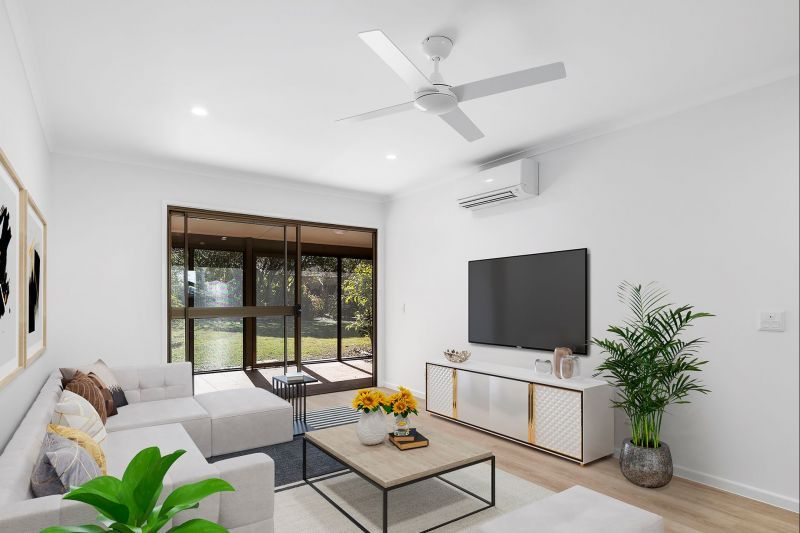 Spacious two-bedroom villa with attached garage