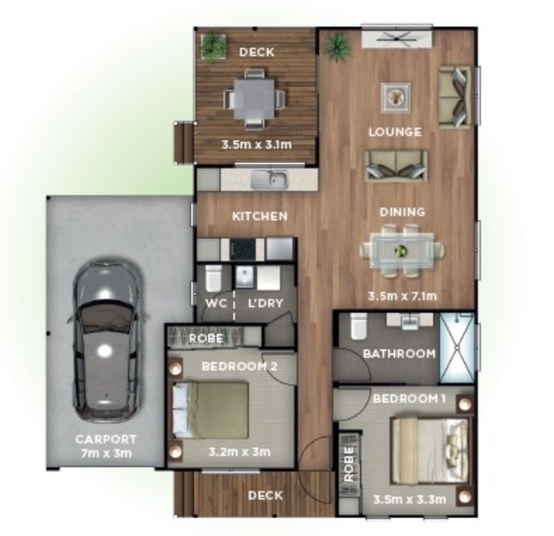 New home with relaxed, private lifestyle