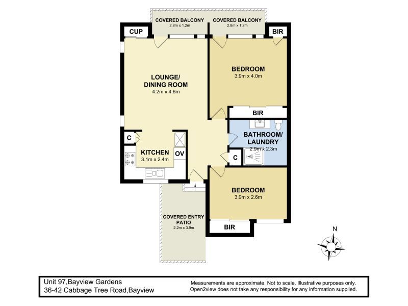 Light-Filled Two-Bedroom Apartment
