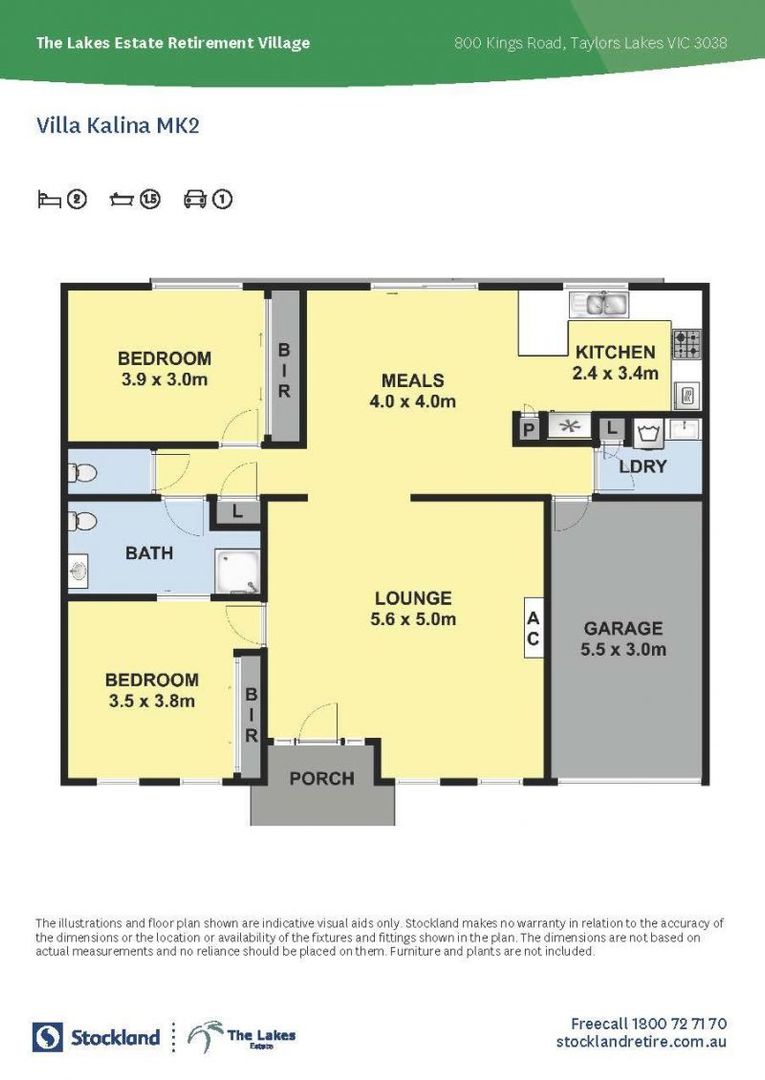 Low maintenance home with added bonus of 2 toilets