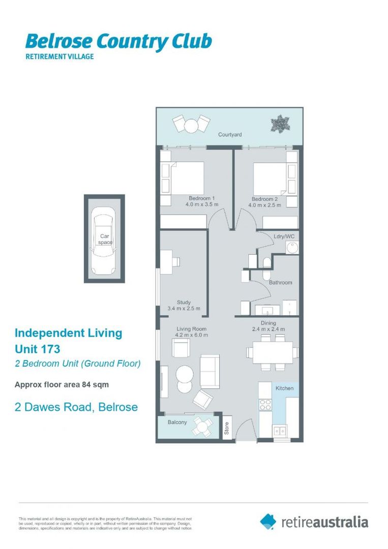 Newly renovated spacious ground floor unit in ideal location.