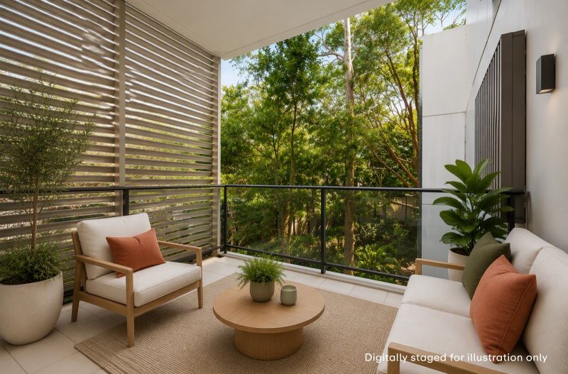 Light-Filled Beachside Apartment with North-Facing Balcony