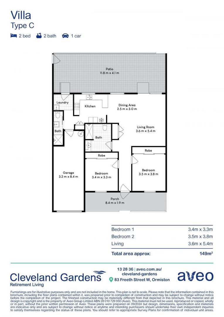 Your new 2-bedroom home is currently undergoing refurbishment