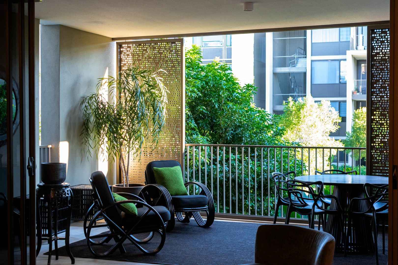 Peaceful and serene garden setting