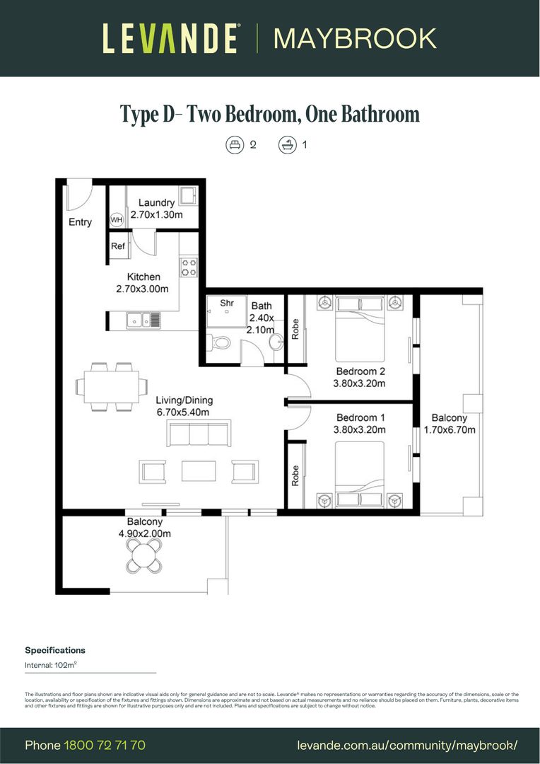 Two Bedroom | Unit 614