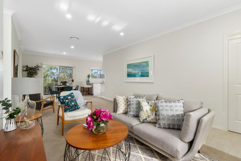 Modern villa near village entrance