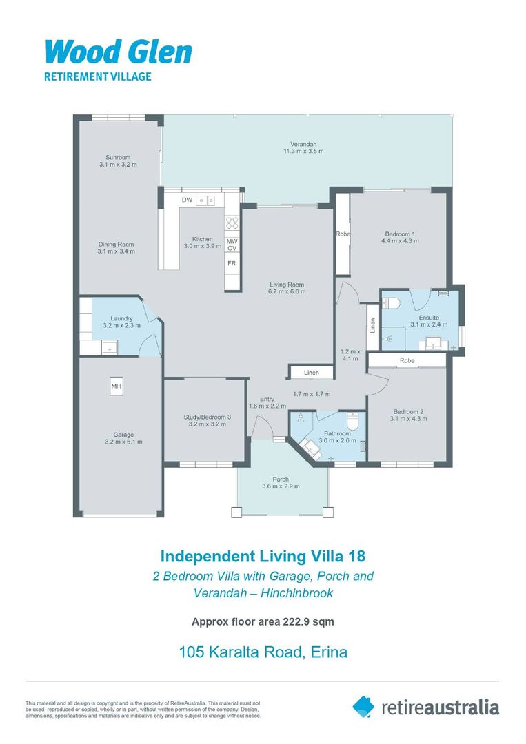 Private and peaceful villa with large entertaining area