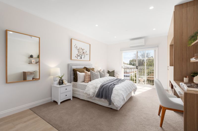 North-facing studio apartment with private juliet balcony