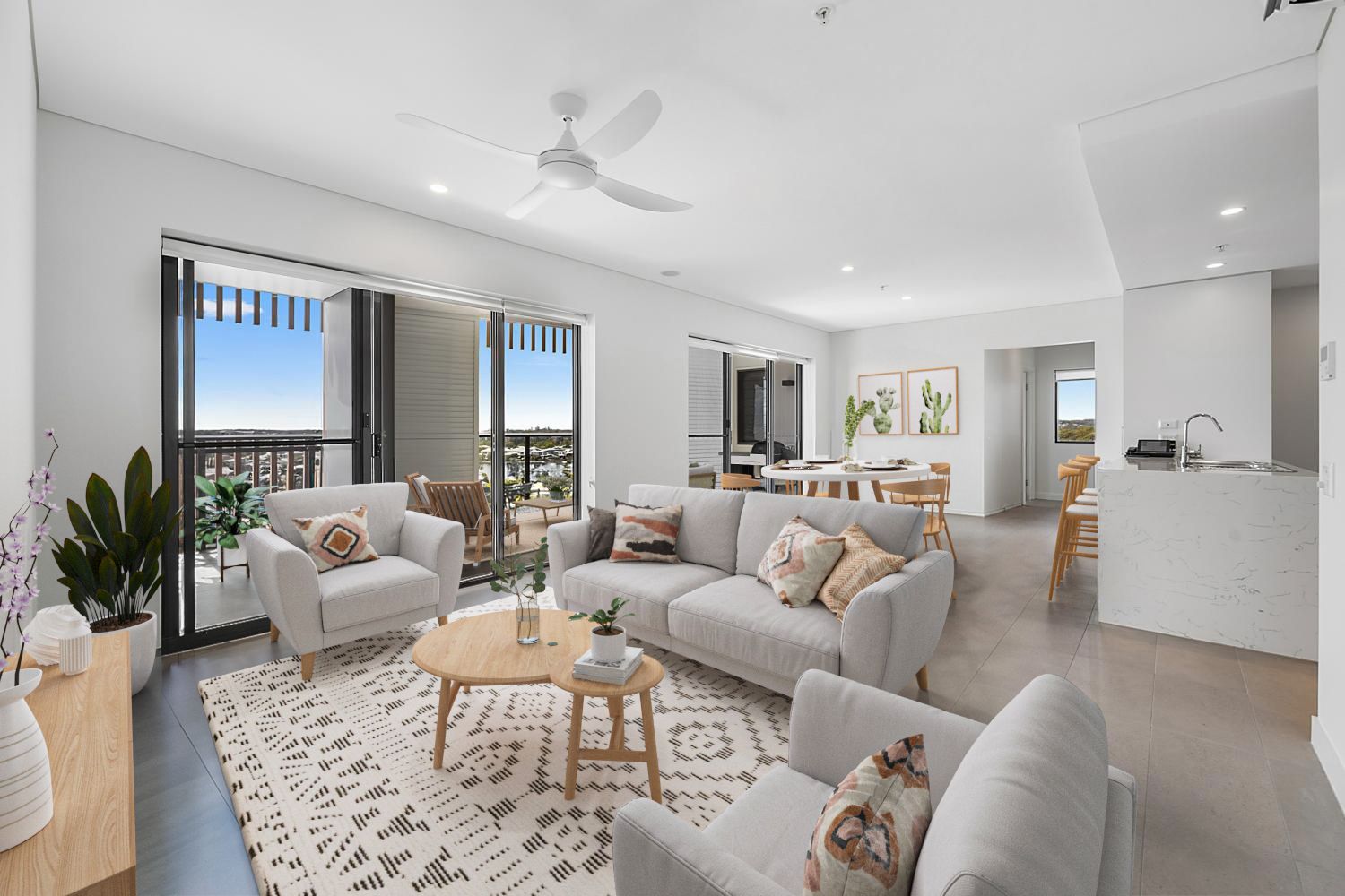 Penthouse Living with Sweeping Water Views