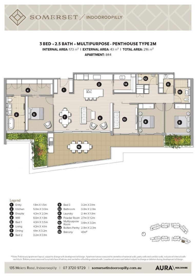 Last Remaining Somerset Penthouse - Spectacular Golf Course Views