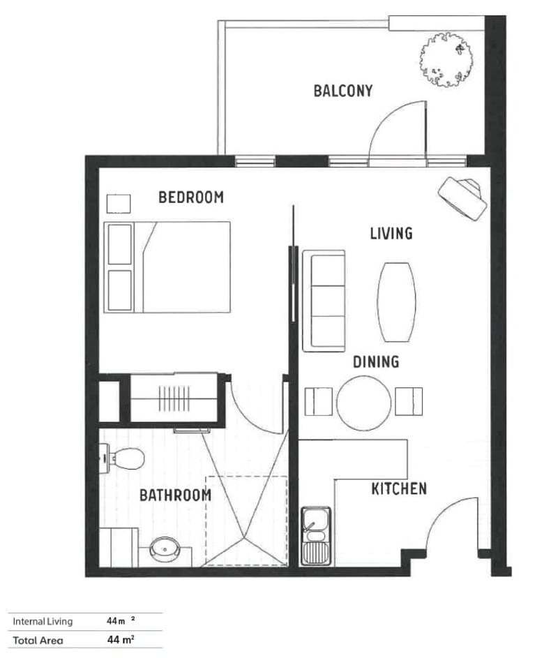 Freshly Renovated with Leafy Balcony Views