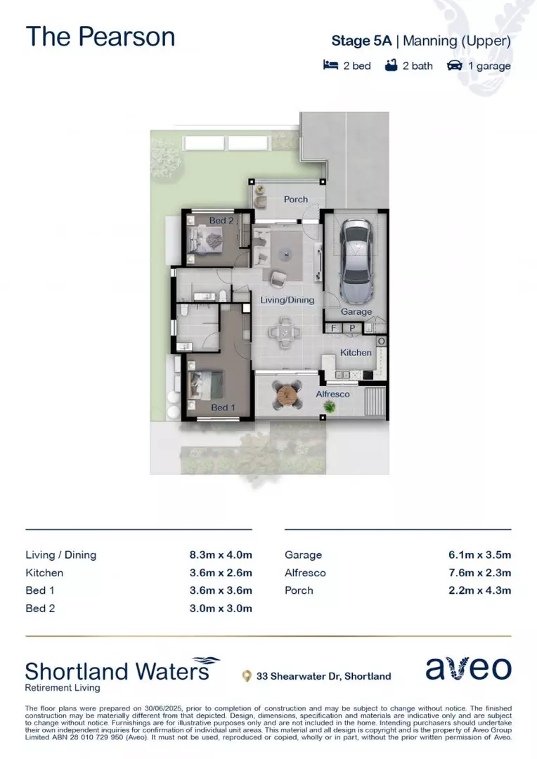 Tranquil retirement living with picturesque golf course views