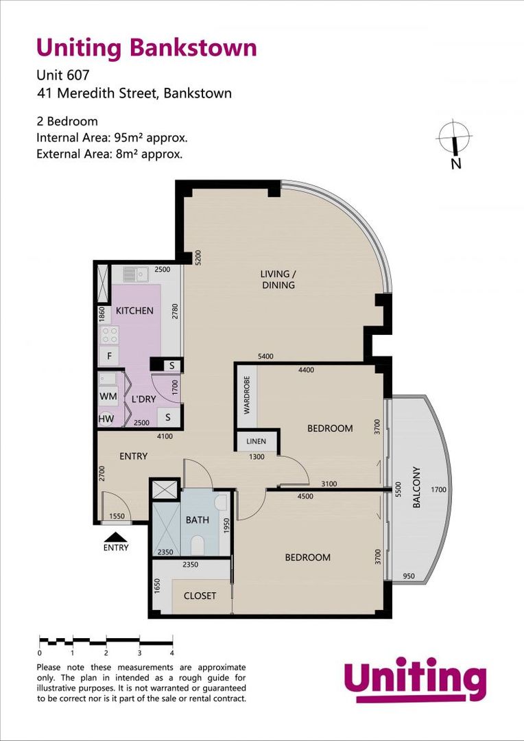 Newly refurbished 2-bedroom apartment with balcony | Uniting Bankstown