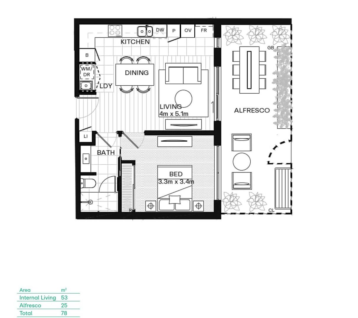 Brand new apartment with stylish interiors