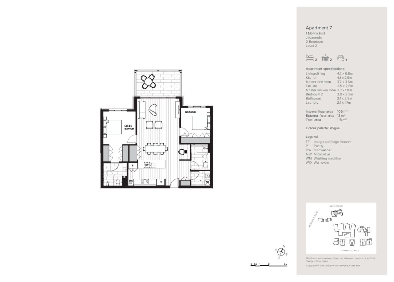 Two-Bedroom Apartment at Gordon Quarter