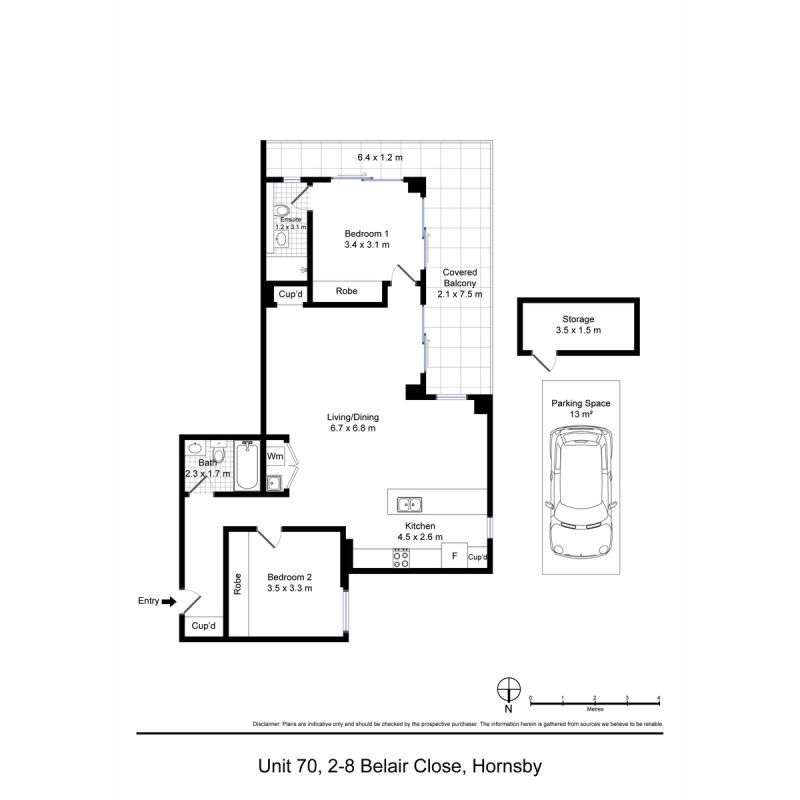 Spacious Open Plan living. This apartment has an excellent layout. Quiet location.
