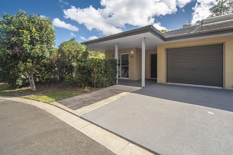 Modern villa with water views