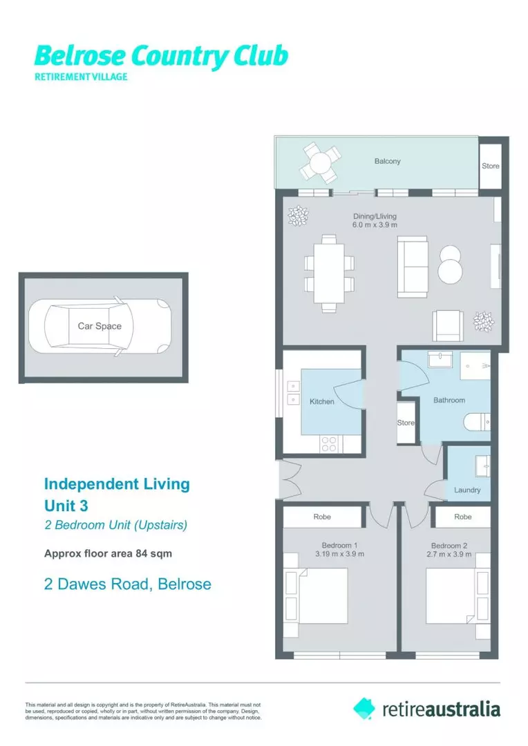 Ideally located overlooking the village and clubhouse
