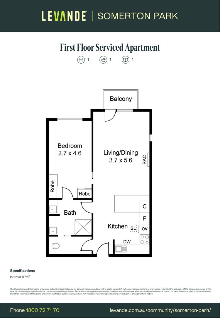 One Bedroom | First Floor Serviced Apartment