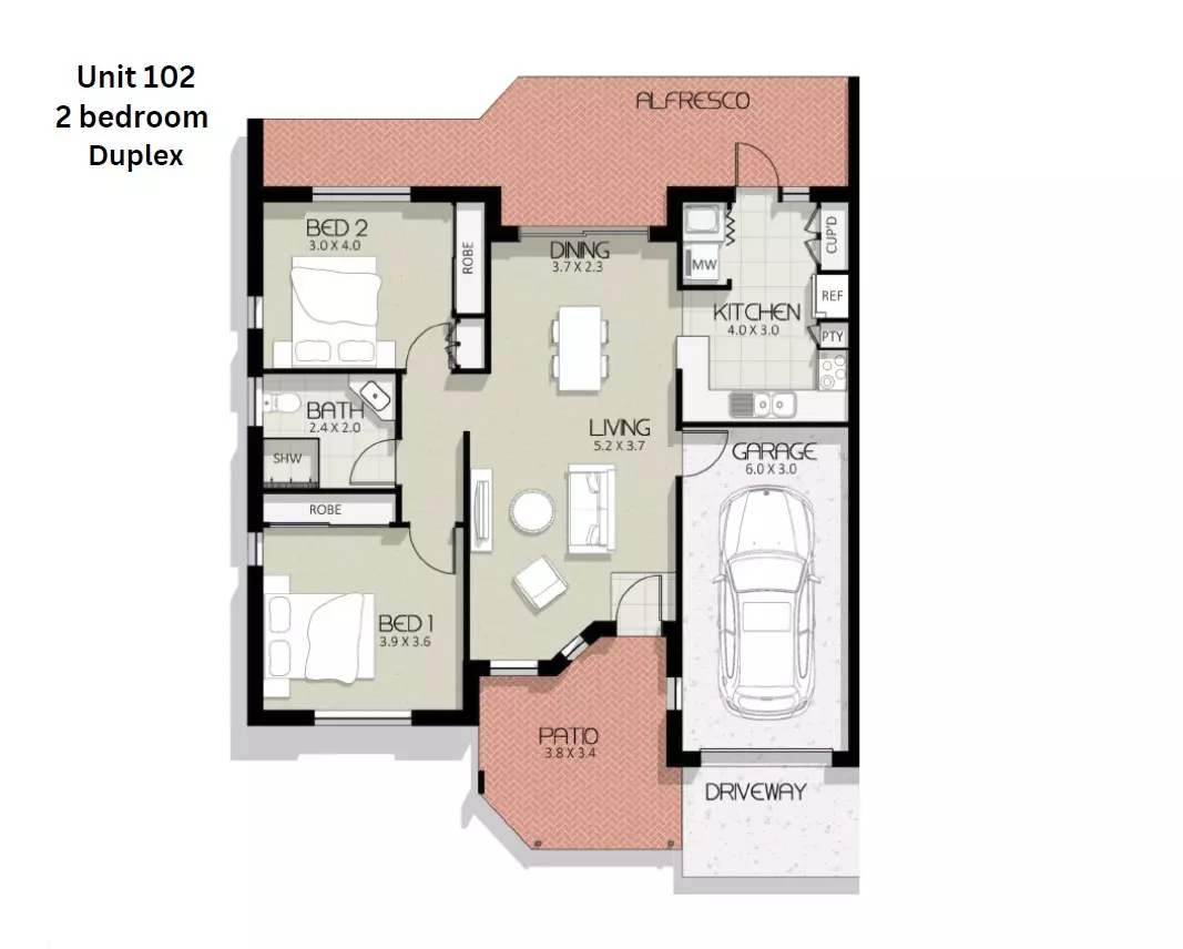 Unit 102 - ready to move in this year!